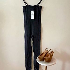 Stretch, Ribbed Long Bodysuit